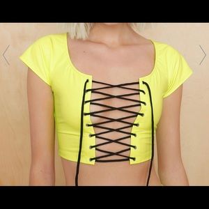 ✨ Open Lace Crop Top ✨